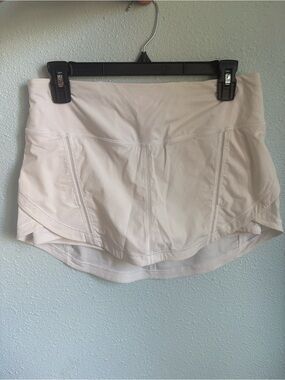 White Lululemon Pace Rival Skort